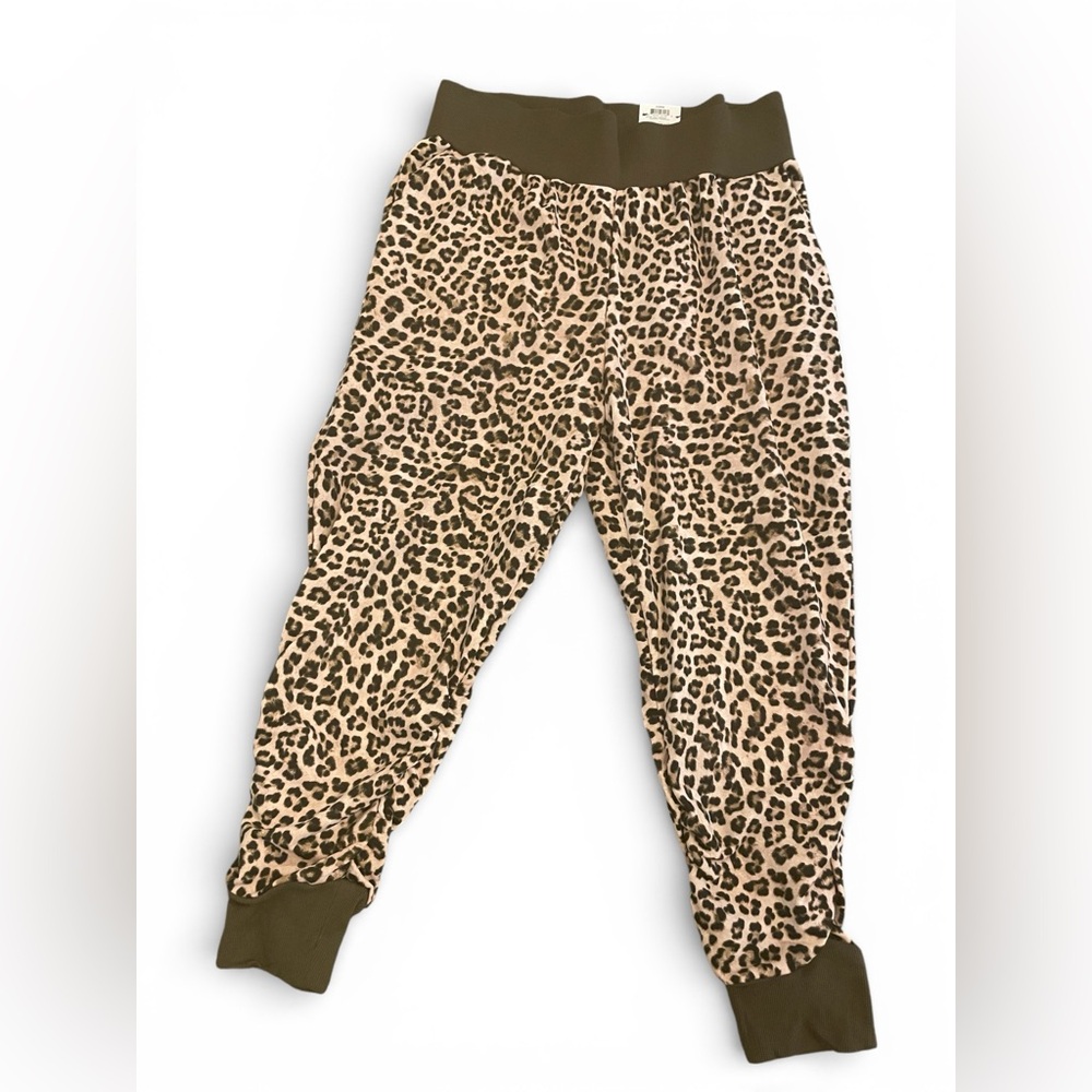 INC LEOPARD PRINT JOGGERS SZ 2X
